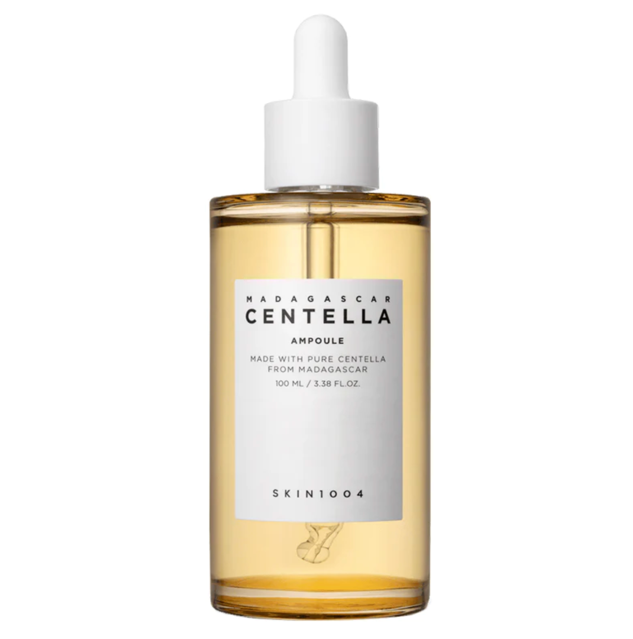 Skin1004 Madagascar Centella Ampoule bestaat uit 100% Centella Asiatica Extract om de huid te hydrateren en de huidbarrière te herstellen.