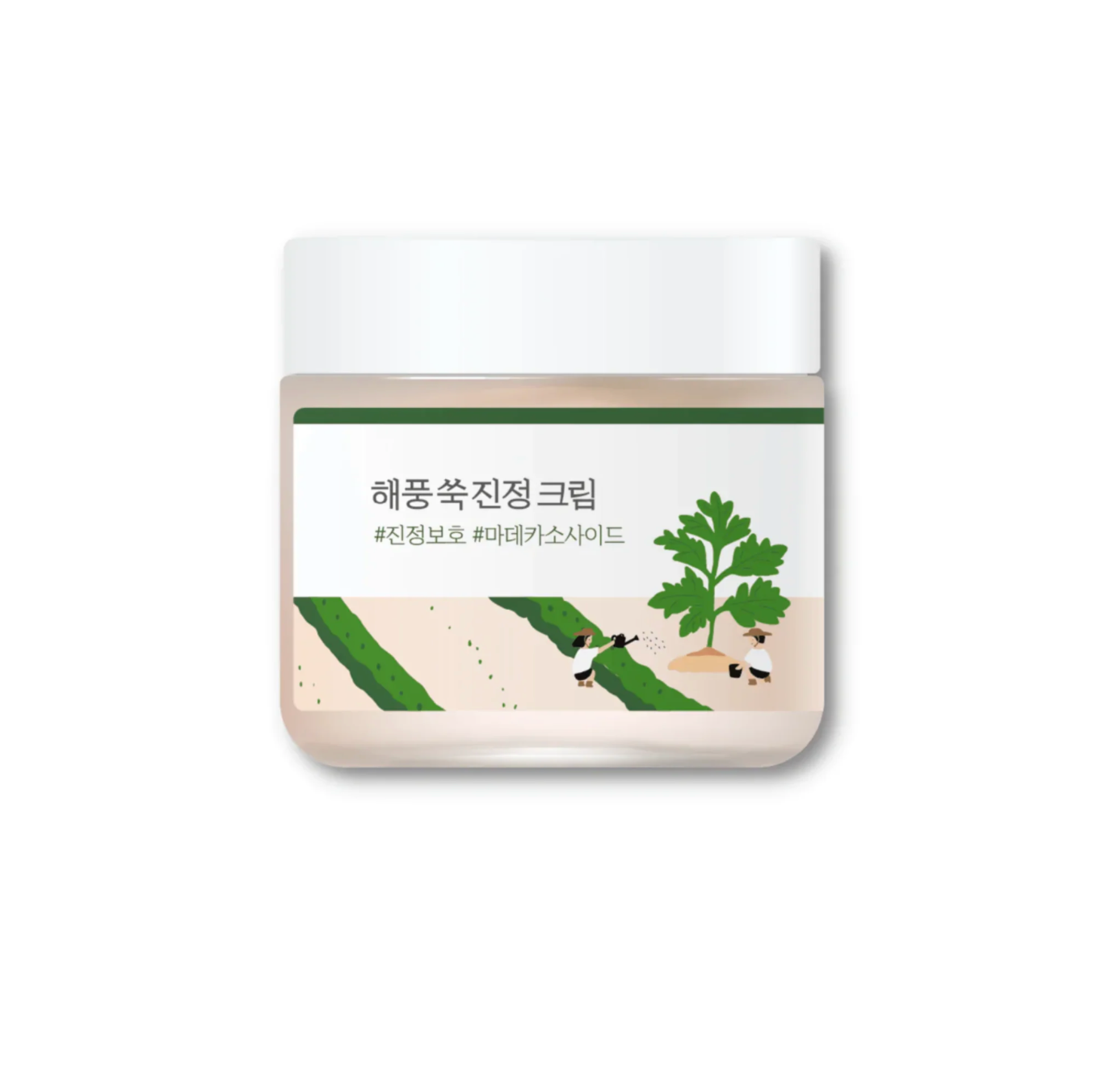 Round Lab Mugwort Calming Cream is een niet plakkerige, verzachtende crème die snel door de huid wordt opgenomen. Het vermindert roodheid en ontstekingen terwijl het de geïrriteerde huid kalmeert en verzacht.