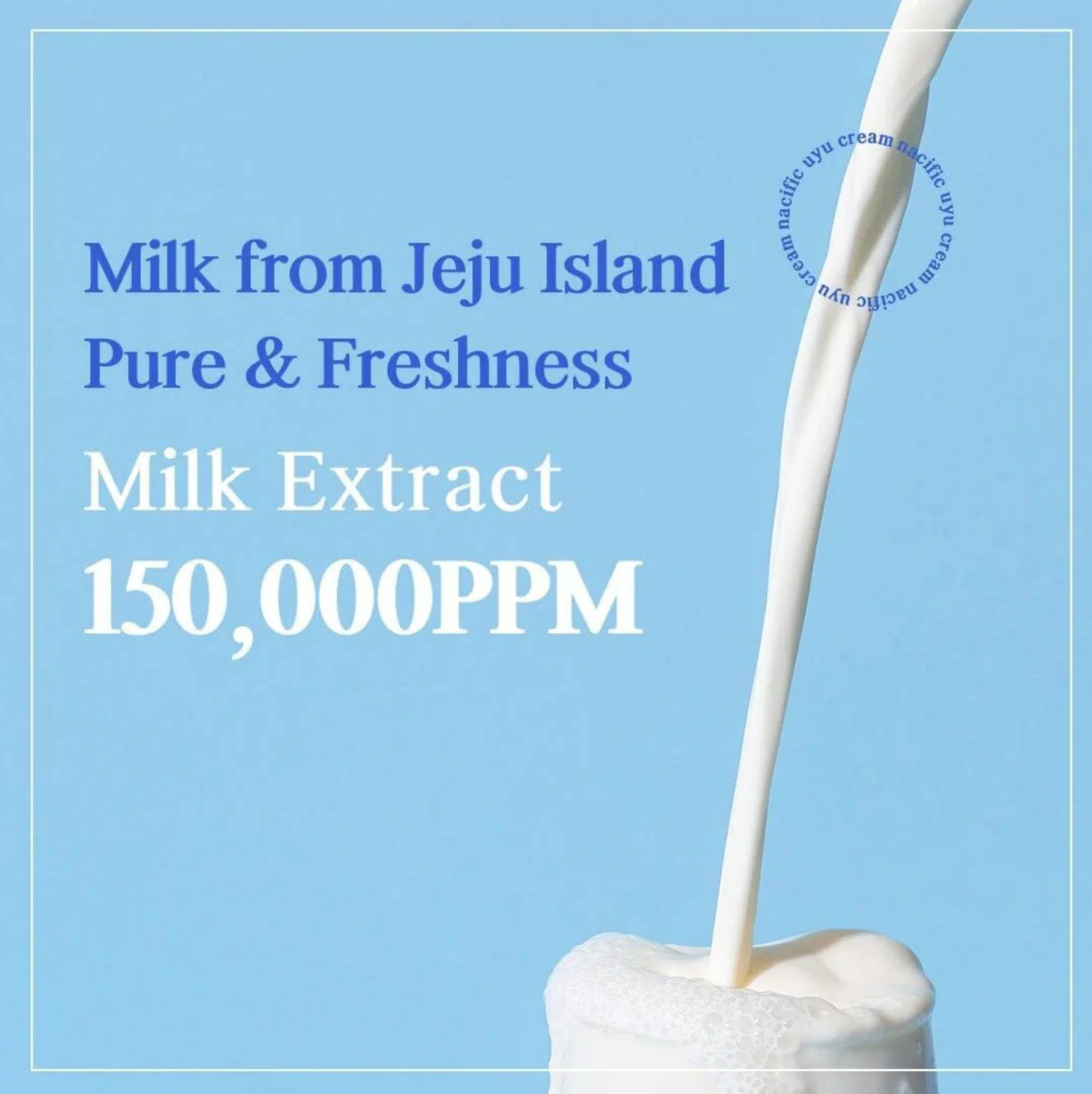 Nacific Uyu cream met verse melk afkomstig van het eiland Jeju zorgt deze Uyu (melk) cream voor intense hydratatie en verbetert het vermogen van de huid om vocht vast te houden.