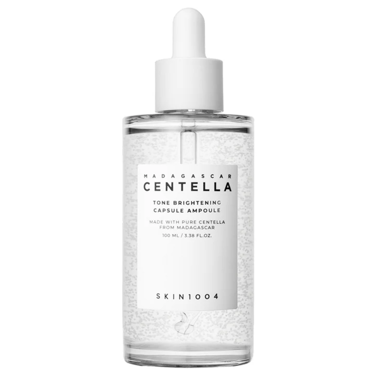 Skin1004 Madagascar Centella Tone Brightening Capsule Ampoule bevat maar liefst 77% Centella Asiatica Extract, een ingrediënt wat helend, ontstekingsremmend en hydraterend werkt.